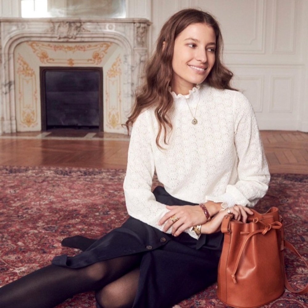 ISO Sezane Cathy Blouse - Picture 1 of 2
